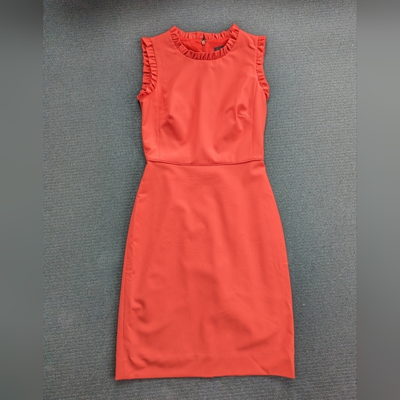 J. Crew Collection Ruffle Sheath Dress - Picture 2 of 7